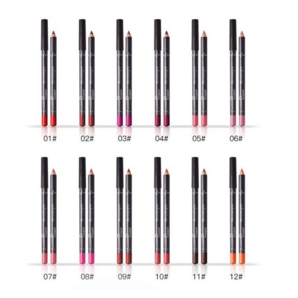 Wecolor 12Pcs Lot Set 12 Colors Lip Liner Pencil W - Picture 5 of 7